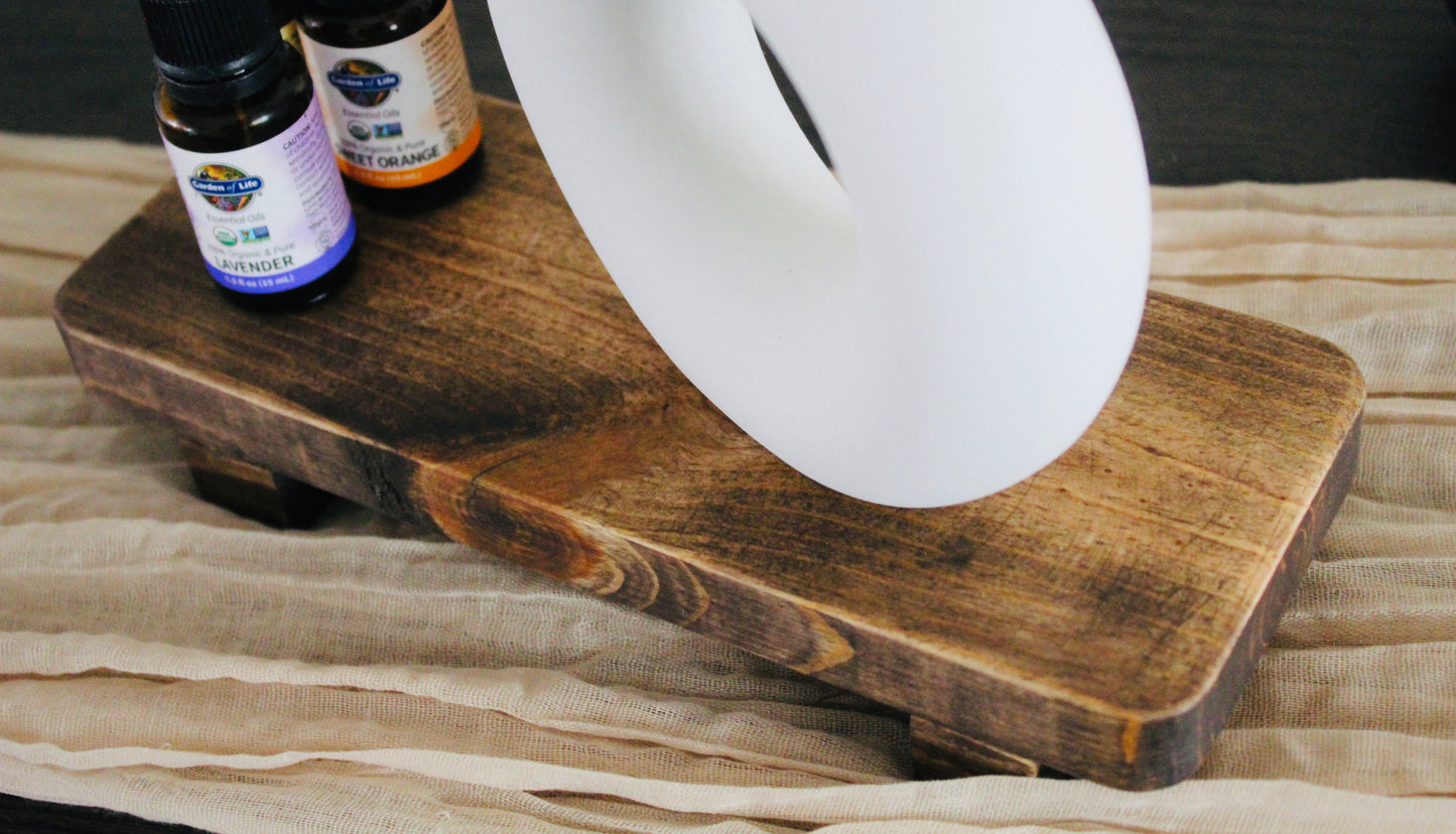 Wood Soap Tray Stand for Kitchen, Sink, Lotion Bottle, Plant, Cosmetic, Decor