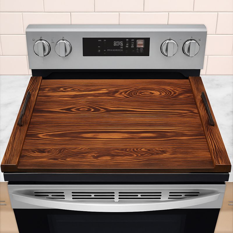 Rustic Wood Stove Cover