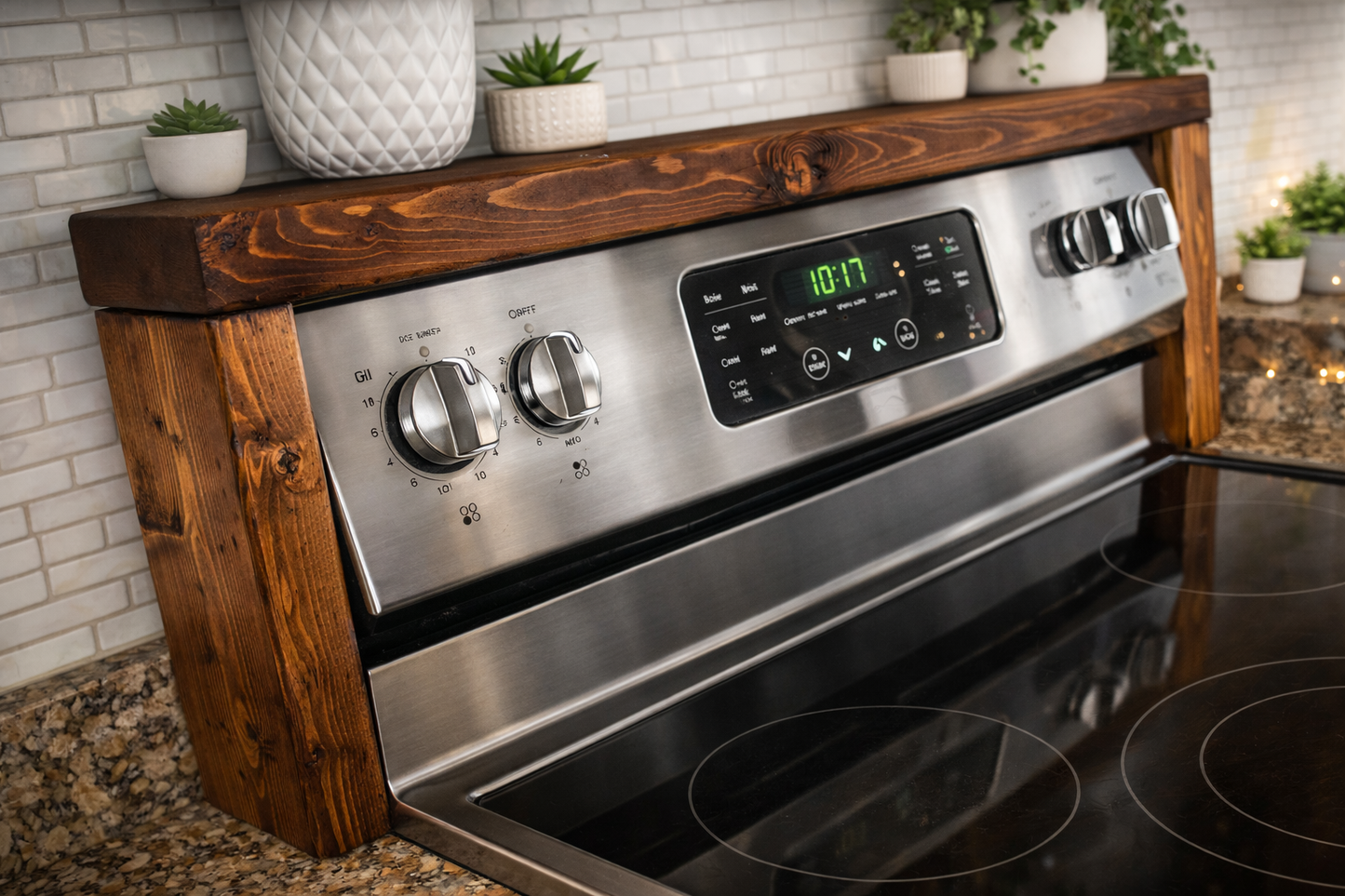 Handcrafted Stove Shelf
